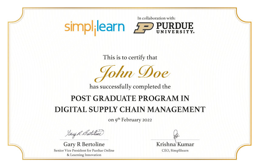 Purdue University Professional Certificate Program